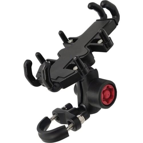 Aluminum Alloy Motorcycle Handlebar Mirror Gas Tank Brack Clutch Reservoir Base M10 Mount with Universal Cell Phone Grip Holder