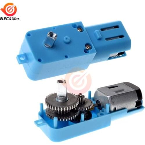 1:90 110RPM Metal Gearbox Motor Single Shaft Axis metal Gear Motor Brushless DC Motor for Car Fan Robot Smart Car Toys DIY