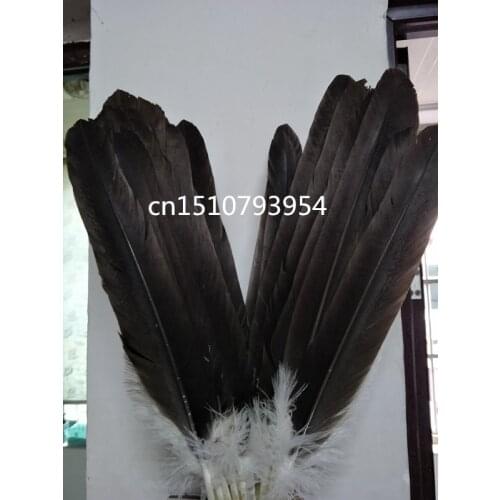 Wholesale high quality 10pcs scare Natural big eagle feathers 40-50cm/16-20inch Decorative diy Jewelry accessories