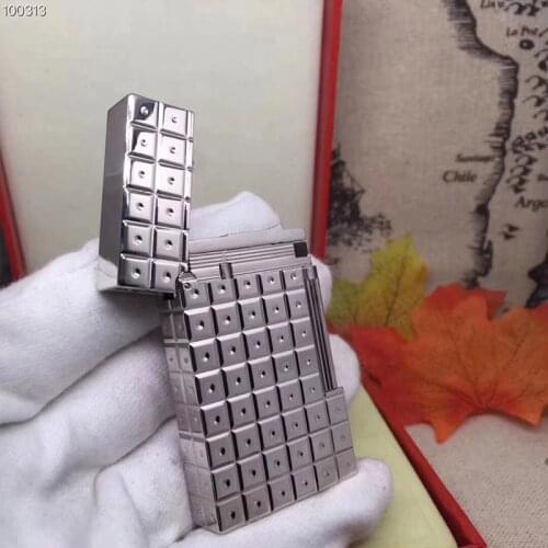 100% brand new retro DuPont bright sound lighter Seiko manufacture windproof copper body cigarette lighter with box