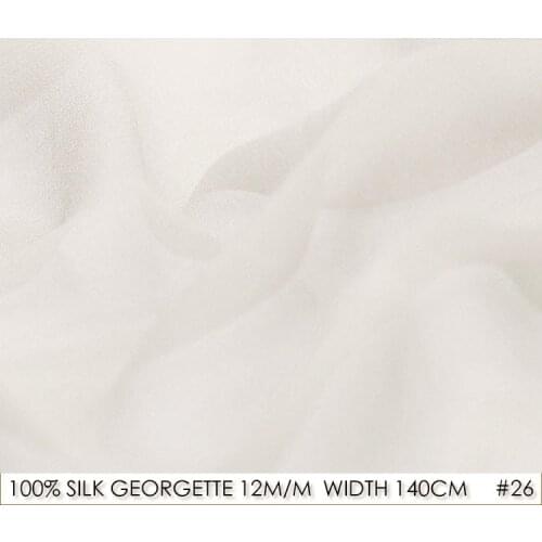 100% Silk Chiffon Georgette Natural Silk 12 momme Plus Size 140cm Sewing Material China Silk Factory Direct Sale 26