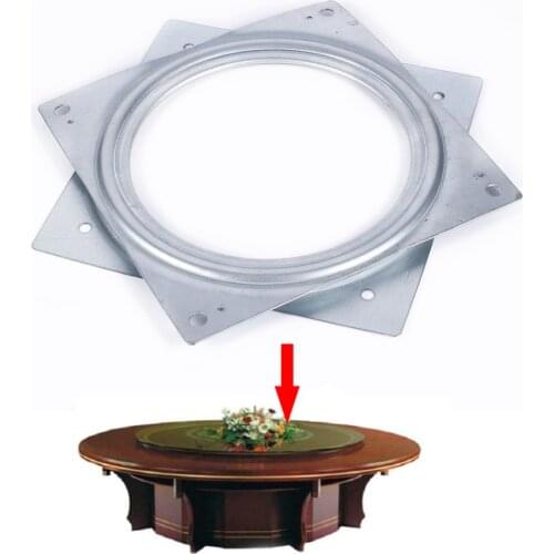 155 * 155mm Dining Table Turntable Hotel Home Furniture Wheel Parts Industrial Table Bearing Swivel Plate
