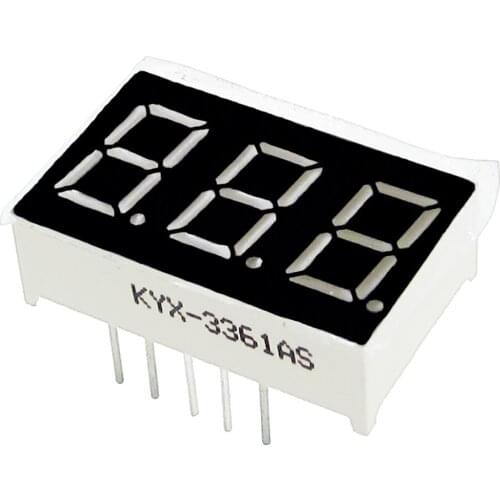 20pcs 3bit 3 bit Common Cathode Digital Tube 0.56" 0.56in. Red LED Digit 7 Segment