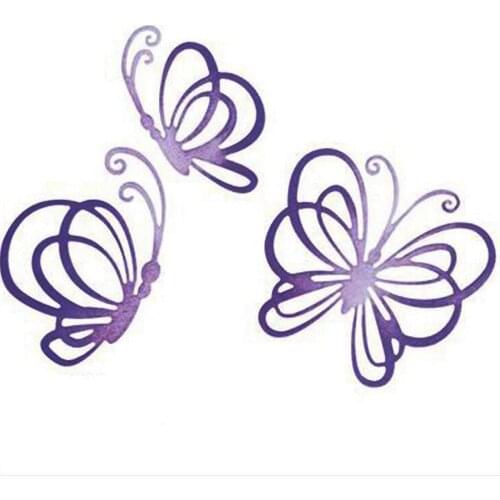 2021 New Metal Cutting Dies Dancing Butterflies Cutting Die For DIY Card Making Scrapbooking Making Embossing Stencil Craft Die