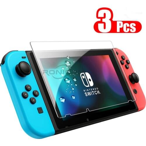 3PC Tempered Glass 9H HD Screen Protector Film For Nintendo Switch NS Screen Protector For Nintendo Switch Lite Accessories