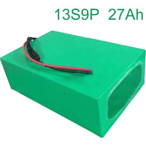 48V 27Ah 13S9P 18650 Li-ion Battery Pack E-Bike Ebike electric bicycle 255*175*70mm Accept customization