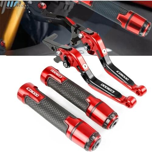 For Honda CB1000 CB 1000 bingone SC30 1993 1994 1995 1996 CNC Motorcycle Adjustable Folding Brake Clutch Levers Handlebar Grips