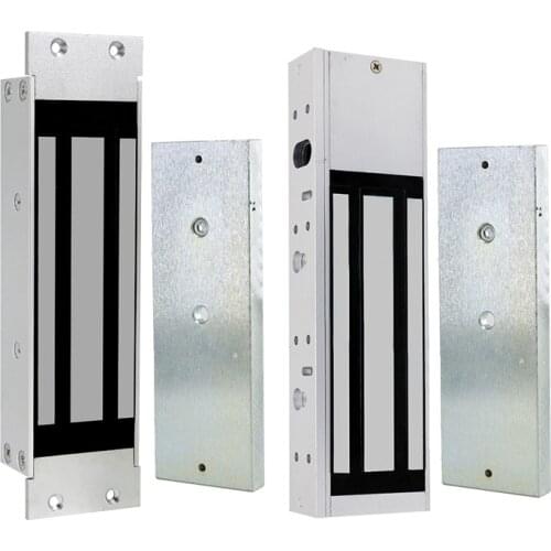 500KG (1000lbs) Access Control Electric Magnetic Door Lock 12V Electric Lock Holding Force High Quality M500S With LED