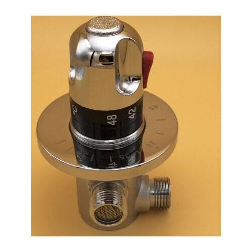 N15(G1/2) Brass Thermostatic Mixing Valve, Solar water heater valve,Adjust the Mixing Water Temperature Thermostatic mixer