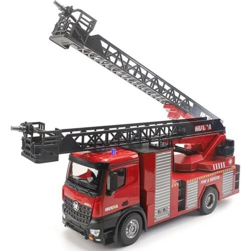 HUINA 1561 1562 RC Truck 22CH RC Ladder Box Water Spray Fire Truck Machine on Remote Control Toys Car Christmas Gift Crawler Car