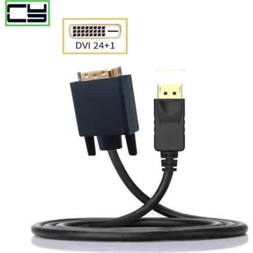 1.8M Professional DP to DVI Converter Cable DisplayPort Male to DVI-D 24+1Pin Male Display Adapter Cable for Monitor