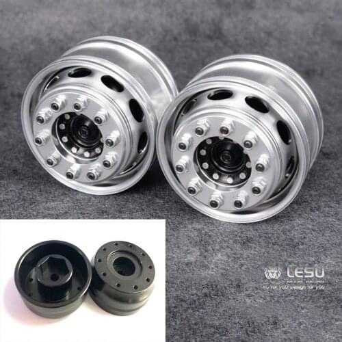 Metal LESU Powered Front Axle Wheel Hub for 1/14 RC Tractor TAMIYA Truck Dumper DIY Model Car