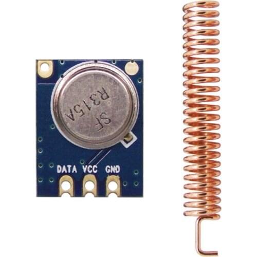 10pcs TX Module RX Module ASK Long Distance Wireless RF Transmitter Module in 433MHz STX882 TX Module with 10pcs spring antenna