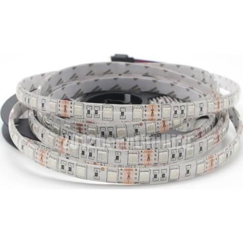 DC12V 5050 Single Color 60Leds/m Total 300Leds Red Blue Green Yellow White DC12V 60beads/M Highlight Led Strip Light