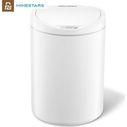 Original Youpin NINESTARS Smart Trash Can Motion Sensor Auto Sealing LED Induction Cover Trash 7/10L Home Ashcan Bins