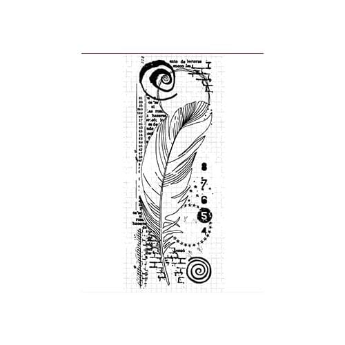 Feather Transparent Clear Silicone Stamp/Seal for DIY scrapbooking/photo album Decorative clear stamp A3118