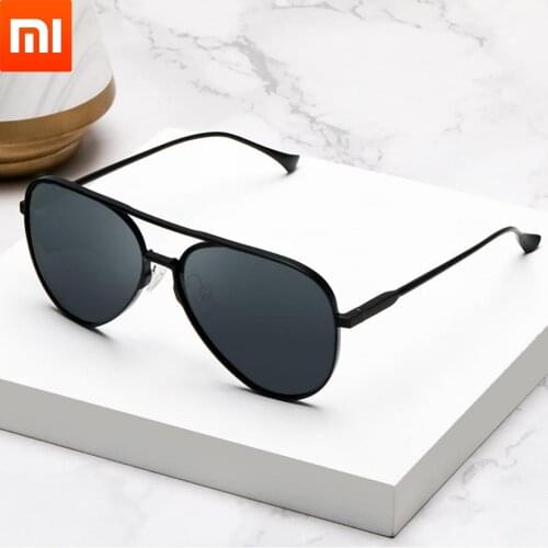 Origianl Xiaomi Mijia Aviator Pilot Traveler Sunglasses Polarized Lens Sunglasses Mi Life for Man and Woman mi life Sunglas