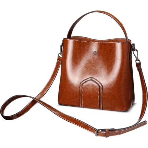 Fashion Women Bag For Women Big Handbags Famous Brand Oil Wax Leather Retro Vintage Style Crossbody Women Bag Tote Outlet 2019