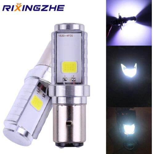 RXZ BA20D Motorcycle Led Scooter Bulb H6 Ba20d 6000k Light ATV Moto Motorbike Accessories Fog Lamp For Suzuki For Honda etc