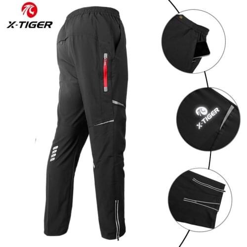X-TIGER Cycling Pants Men Women Light Comfortable Hight Elasticity Sports Pants Spring Summer Breathable Reflective Trousers