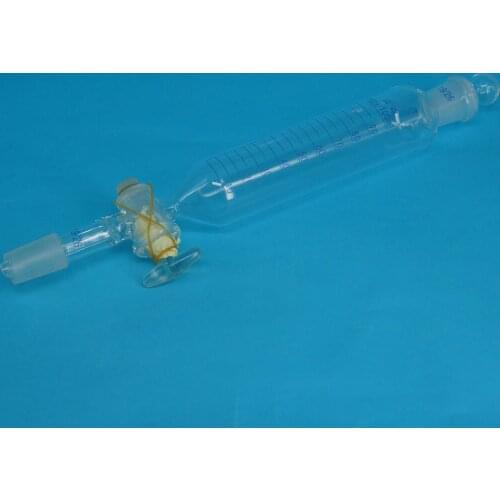 100ml Ground Glass Joint 19/26 Cylindrical Separatory Funnel Lab Glassware