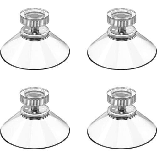 4/10Pcs M4 Screw Transparent Suction Cup Clear Plastic Sucker Hooks Replacement Fit for Glass Table Tops Storage Tools
