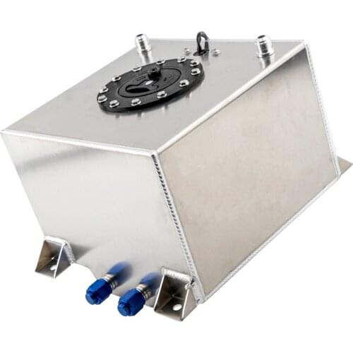 5 Gallon Universal 20 Liter Racing Aluminum Fuel Tank For Truck SUVs Track Cars