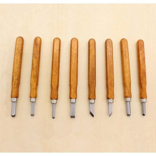 8Pcs/set Multifunction Wood Carving Tools Woodcut Wood Knife Leather DIY Craft Art Hand Tool Woodworking Pottery Ceramic Tools