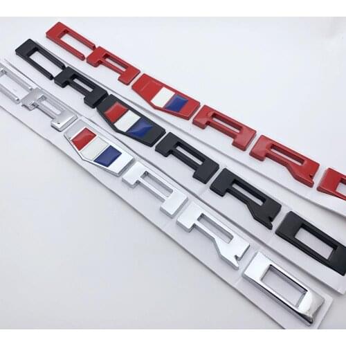 Car Decal 3D Metal CAMARO Car Rear Boot Trunk Lettering letter Badge Emblem Sticker Auto Logo For Chevrolet Camaro Front Fender