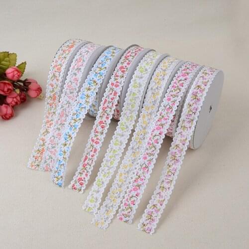 Floral Embossing Craft Edging Ribbon Belt Edge Belt 2cm*20 Yards Yard Clothing Home Improvement Accessories Material Polyester
