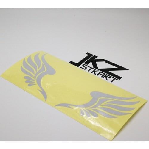 JKZ STKART Vinyl Die Cut Car Sticker Decals A Pair of Wing 18 x 8.7 cm for Motor Bike Truck Helmet Decorated Stickers