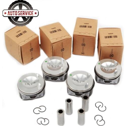 Oversized Pistons & Pistons Rings Set 82.51+0.5MM 06H107065DD For Audi A3 A4 A5 Q5 TT VW Golf GTI Passat CC Tiguan Skoda Seat