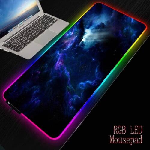 Space dark color light Mouse Pad Anti-slip with Locking Edge Mousepad Natural Rubber Mause Keyboard Desk Mat for Game office