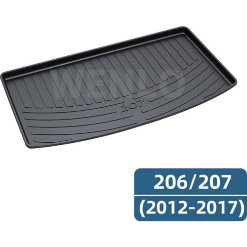 For Peugeot 206 301 307Hatchback 308 308CC 407 408 508 2008 3008 4008 5008 Trunk Mats Boot Rear Auto Car Cargo Liner Tray Pads
