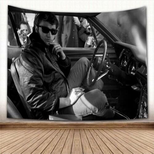 Beautiful Johnny Hallyday Tapestry Wall Hanging Wall Fabric Tapestry Art Home Decoration Sleeping Pad Wall Carpets Dorm Decor