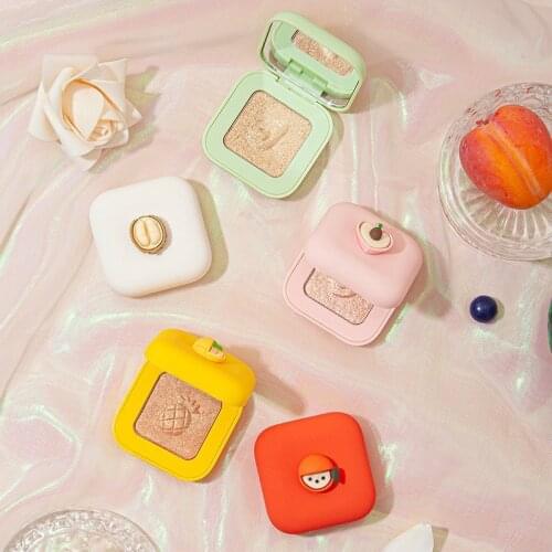Fruit Eyeshadow Monochrome Pearlescent Eyeshadow Palette Eye Plate Eye Makeup Palette Waterproof Cosmetics Shimmering Eyeshadow