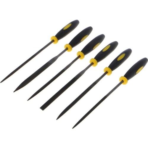 6pcs 140x3mm Metal File Mini Assorted Rasp Diamond Needle File Set Repair Tool Jewelry Wood Grinding Hand Tools