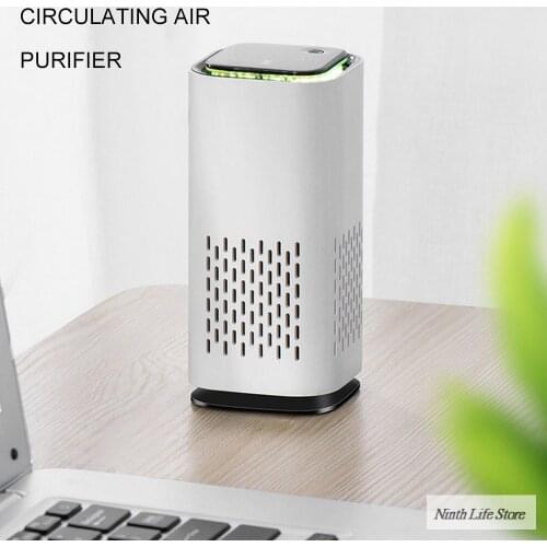 Air Purifier Air Cleaner Home Filters USB Cable Low Noise Air Purifier with Night Light Desktop Ozone Generator Home Supplies