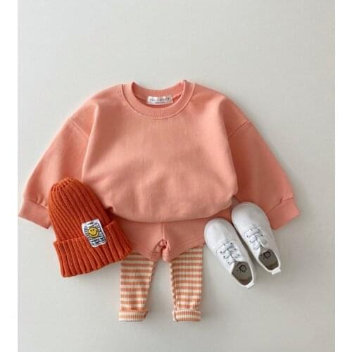 Spring Baby Girl Clothes Sets Cute Long Sleeve Infant Outfits Newborn Clothes Casual Sport Suit For Kids Toddler Baby Clothing