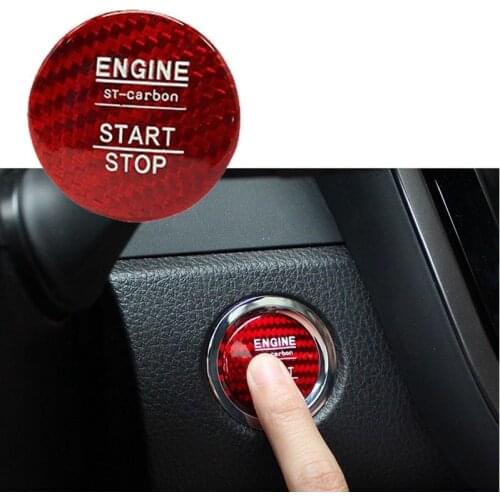 Pcmos 2020 ABS Engine One-Button Start Switch Decorative Cover Trim Stickers For Toyota Camry 2018 Auto Interior Accessories
