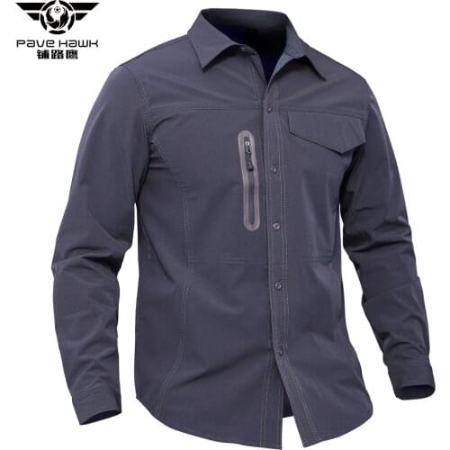 Lightly Waterproof Fast Dry Army Fans Shirts Men Outdoor Riding Climbing Stretch Breathable Quick Drying Military Tactical Shirt