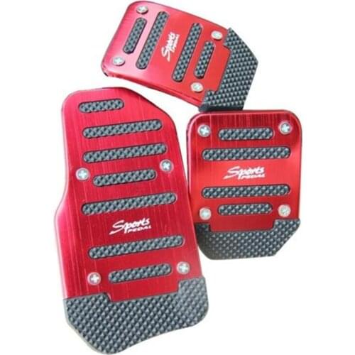 Special Universal Sports Non-Slip Car Pedal Manual Series kit Pad Cover red good quality blue/red