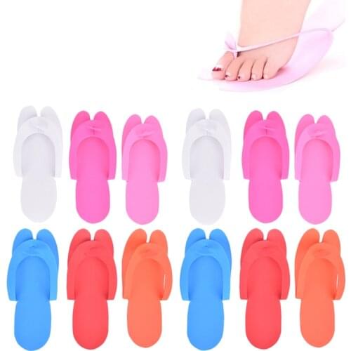 12 Pairs Disposable Foam Slippers Salon Spa Pedicure Sandals Foam Slippper New
