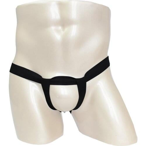 Men Crotchless T-Back Underwear Bandage G-string Thong Harness Straps Belt Male Underpants Fetish Hollow Out Panties Lingerie