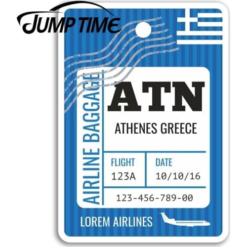 Jump Time Athens Greece Vinyl Stickers Greek Cool Travel Sticker Luggage Decal Truck Window Car Wrap Car Accessories