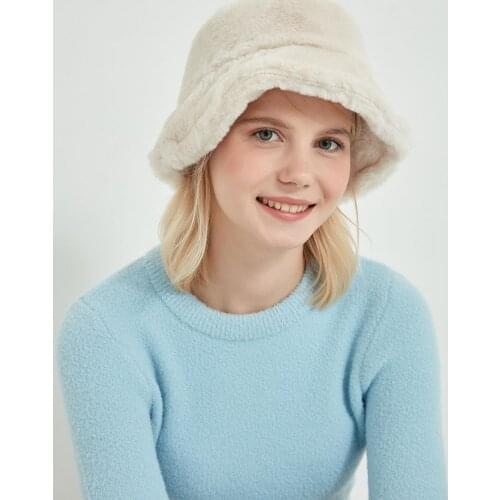 For women Beige Bucket Hat 100 POLYESTER TURKISH MADE Stylish Design Pleasant View Quality Product 2021 Trend Style Fashion new Model Womens Beret Model Stylish Appearance For Cold Weather