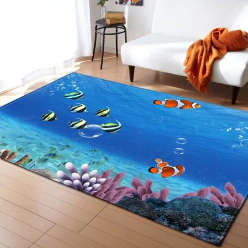 147X203CM ocean large Carpets For Living Room Home Bedroom Rugs And Carpets Coffee Table Brief Area Rug Kids Play Mat