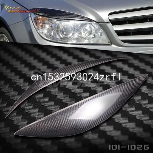 2pcs for benz W204 C180 C200 C260 C300 Modified carbon fiber lamp eyebrow
