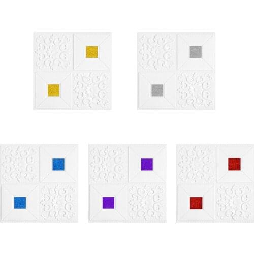 35*35cm DIY 3D Wall Stickers Imitation Brick Kids Room Decor Waterproof Self Adhesive Wallpaper for Living Room Kitchen Bedroom