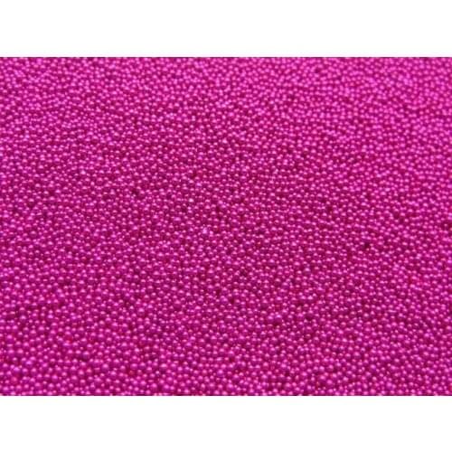 50Gram Hot Pink Glass Micro Beads Microbeads No-hole Embellishment + Storage Box